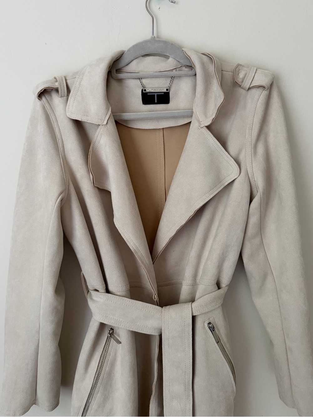 Suede Belted Trench | Size L